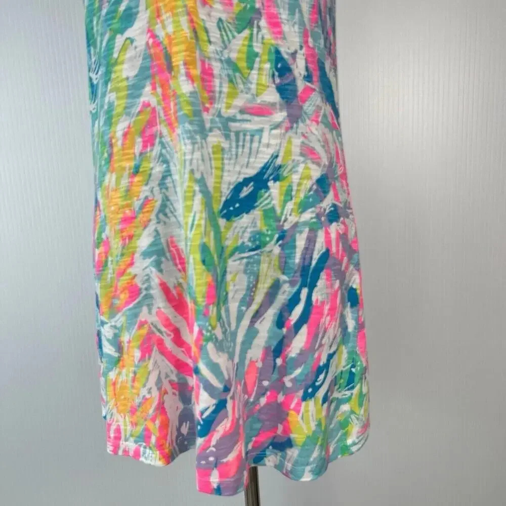 Lilly Pulitzer Essie Beach dress Sparkling Sands Size XS Colorful Retro Neon - Picture 3 of 11